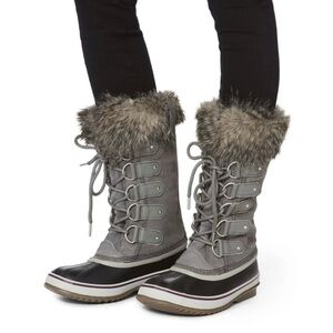 SOREL Women's Joan of Arctic Boot Suede Leather Waterproof Boots Size 10